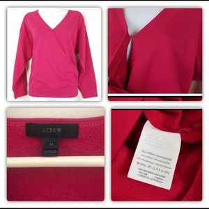 J.Crew Hot Pink Sweater V-neck